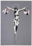 Christ With Shopping Bags - Signed Print