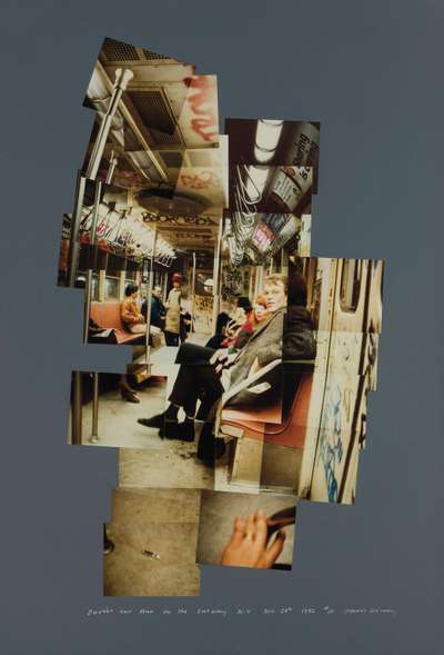 David And Ann On The Subway, N.Y., Nov. 28 - Signed Print by David Hockney 1982 - MyArtBroker