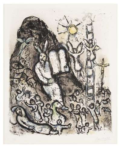 Vision De Moïse - Signed Print by Marc Chagall 1973 - MyArtBroker