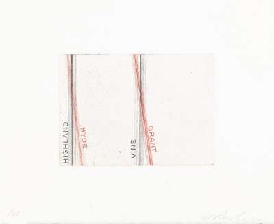 Highland, Hyde - Signed Print by Ed Ruscha 2001 - MyArtBroker