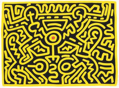 Growing 3 - Signed Print by Keith Haring 1988 - MyArtBroker