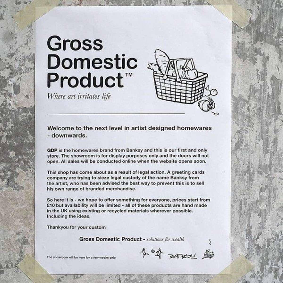 Banksy : Gross Domestic Product – L'histoire jusqu'à présent