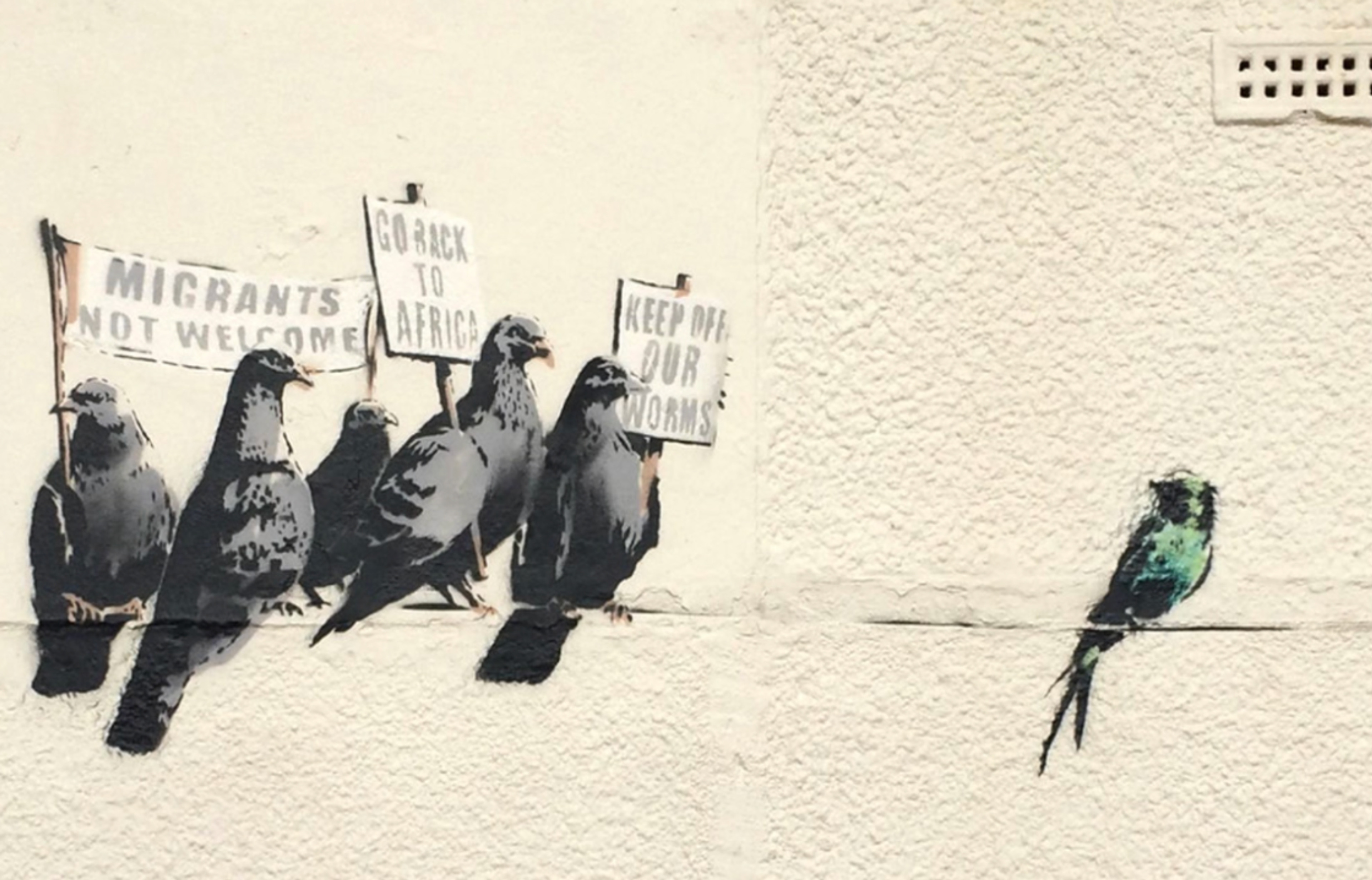 Migrants Not Welcome de Banksy - MyArtBroker
