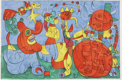 Plate III (Ubu Roi) - Signed Print by Joan Miro 1966 - MyArtBroker