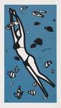 Julian Opie: We Swam In The Sea - Signed Print