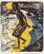 Ernst Ludwig Kirchner: Ins Meer Schreitender (Hans Gewecke) - Signed Print
