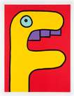 Yellow Crocodile - Signed Print