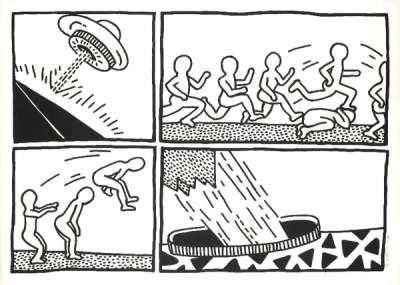 The Blueprint Drawings 3 - Signed Print by Keith Haring 1990 - MyArtBroker