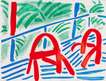 Two Red Chairs - Signed Print