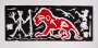 A. R. Penck: Ich In England (red) - Signed Print
