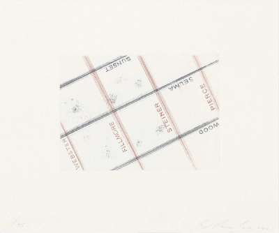 Sunset, Pierce - Signed Print by Ed Ruscha 2001 - MyArtBroker