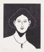 Nicolas Party: Portrait With A Seahorse Necklace - Signed Print