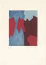 Serge Poliakoff: Composition Rouge Et Bleue - Signed Print
