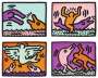 Keith Haring: Pop Shop V (complete set) - Unsigned Print