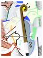 Roy Lichtenstein: Cubist Cello - Signed Print
