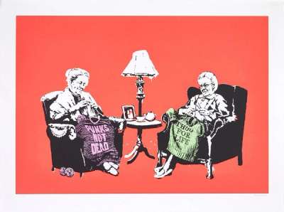 Grannies (hand finished) - Signed Print by Banksy 2006 - MyArtBroker