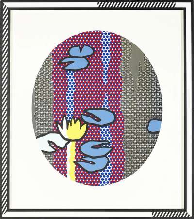 Water Lilies – Blue Lily Pads - Signed Print by Roy Lichtenstein 1992 - MyArtBroker