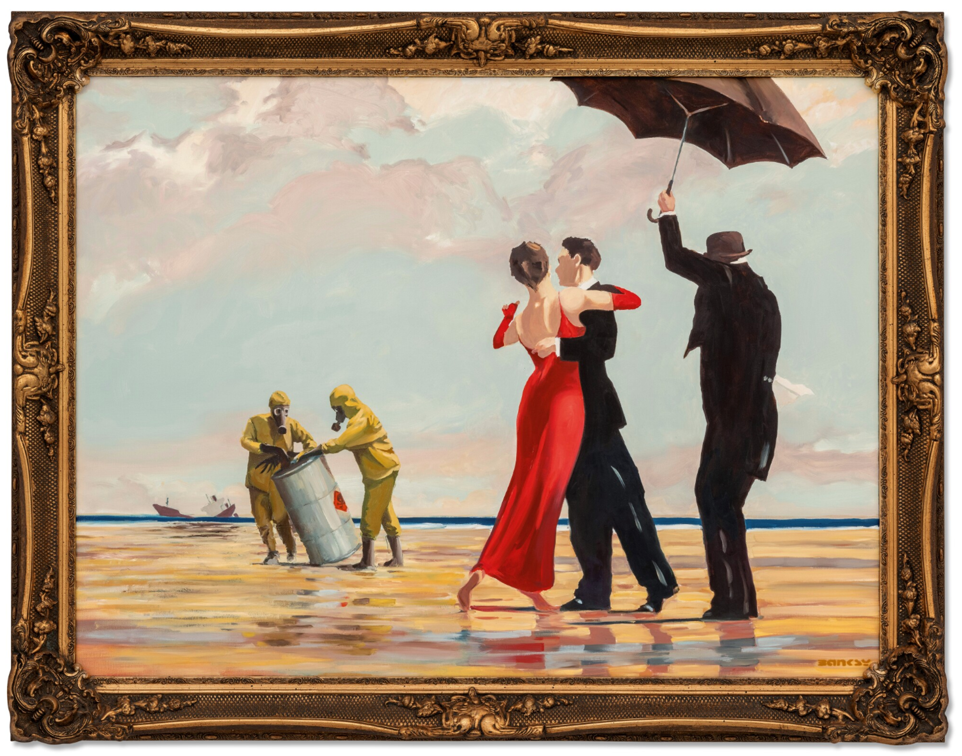 « Crude Oil (Vettriano) » de Banksy