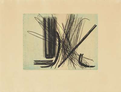 Gravure 9 - Signed Print by Hans Hartung 1953 - MyArtBroker