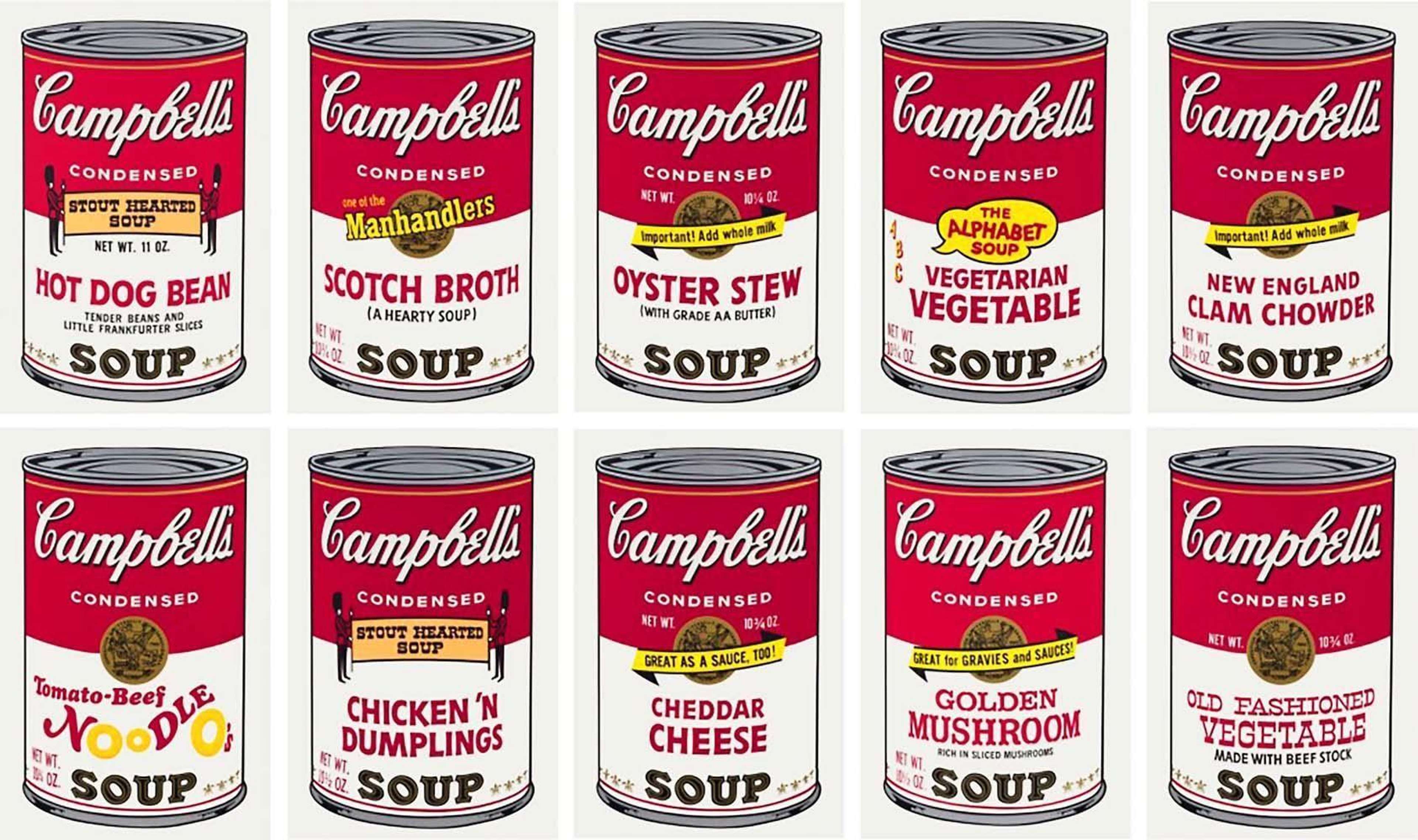 Campbell's Soup II (ensemble complet) par Andy Warhol