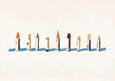 Lipsticks - Signed Print by Wayne Thiebaud 1970 - MyArtBroker