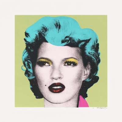 Kate Moss (green) - Signed Print by Banksy 2005 - MyArtBroker