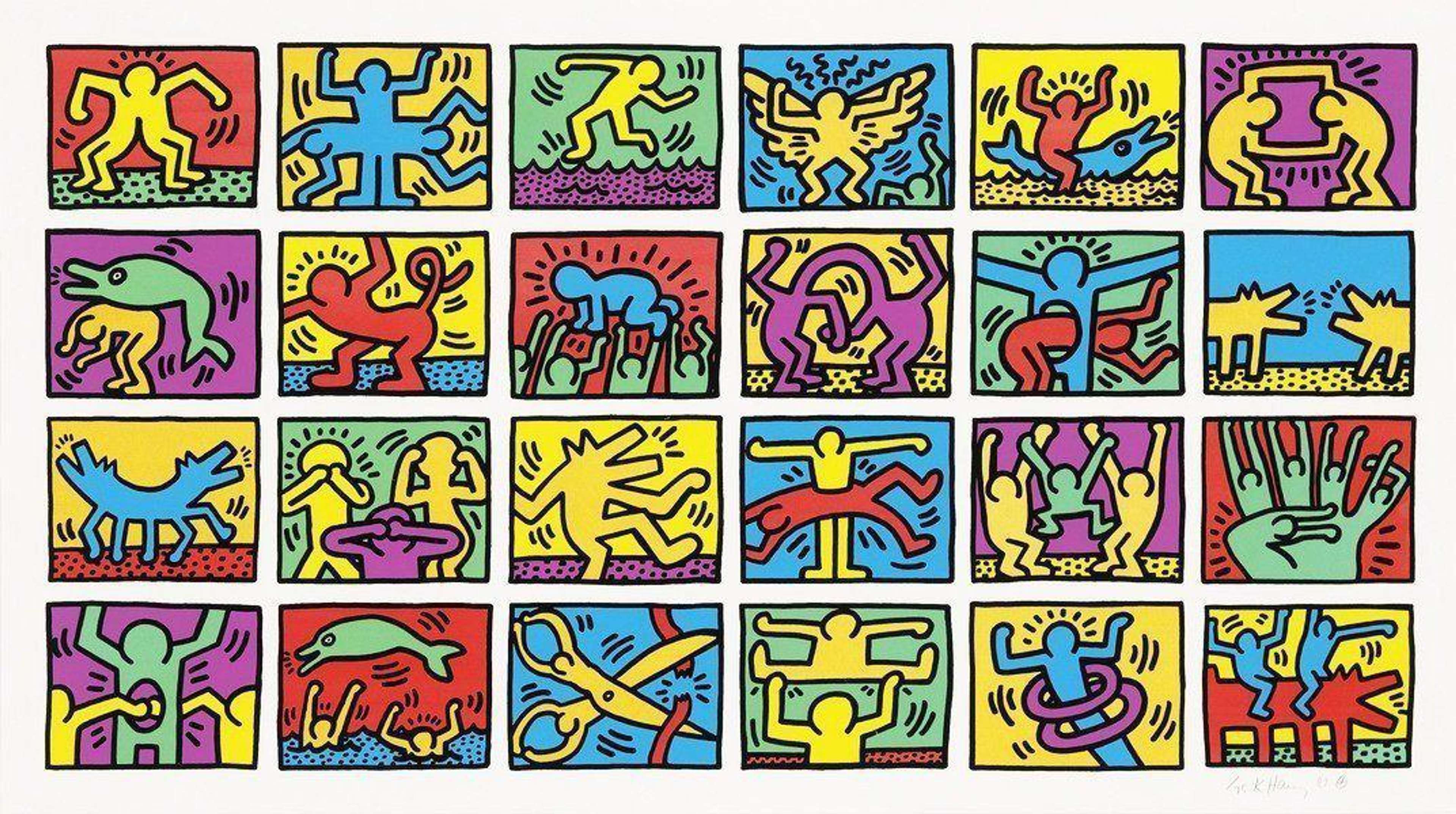 Rétrospective, 1989 par Keith Haring