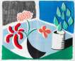 Red Flowers And Green Leaves, Separate, May 1988 - Signed Print