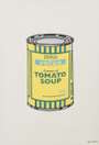 Banksy: Soup Can (yellow, emerald and sky blue) - Signed Print