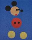 Mickey (blue glitter, small) - Signed Print