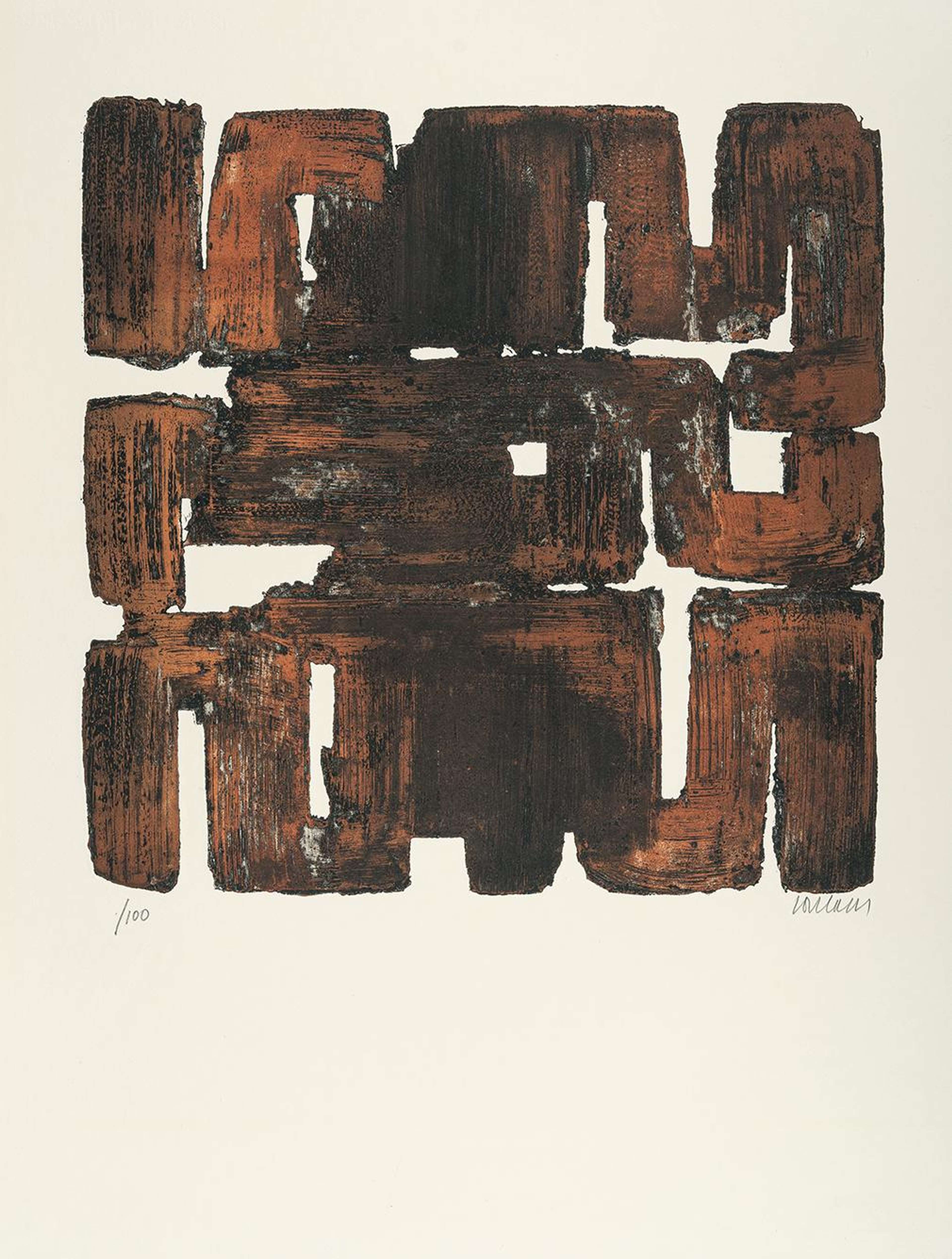 Eau-Forte XI - Signed Print by Pierre Soulages 1957 - MyArtBroker