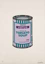 Banksy: Soup Can (lilac, emerald and purple) - Signed Print