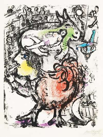Pirouette Au Cirque - Signed Print by Marc Chagall 1961 - MyArtBroker