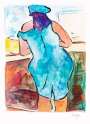 Bob Dylan: Woman In Red Lion Pub Blue (2008) - Signed Print