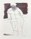 Woman In Red Lion Pub White (2008) - Signed Print