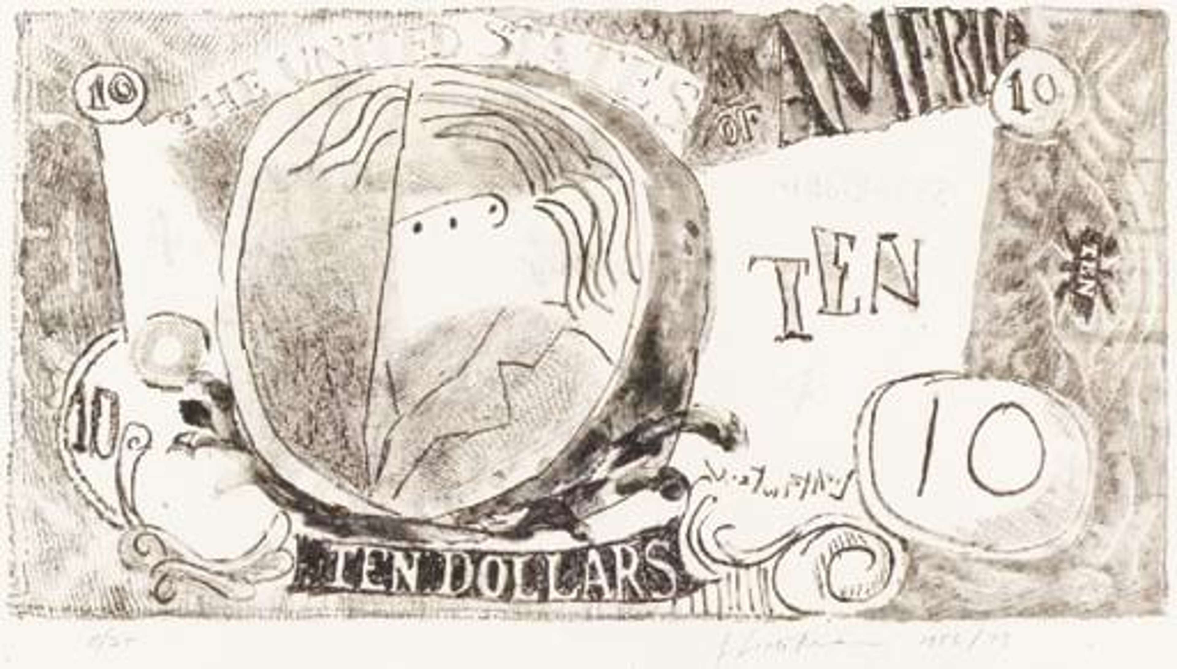 Dix Dollars par Roy Lichtenstein