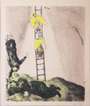 Marc Chagall: Jacob's Ladder - Signed Print