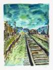 Train Tracks Medium (2008) - Signed Print