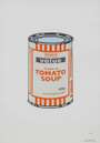 Banksy: Soup Can (mint, orange and brown) - Signed Print