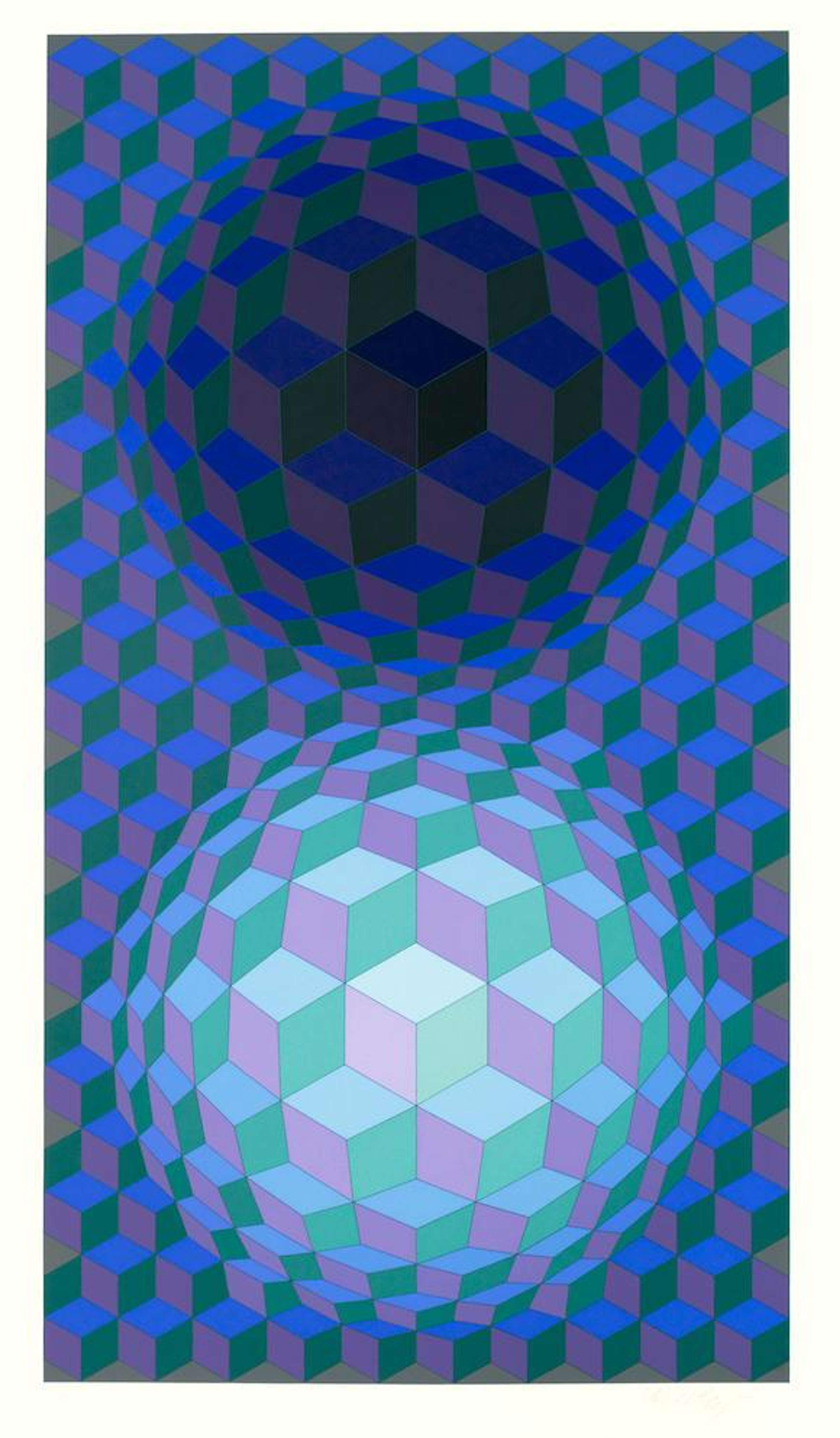 Meta VII - Signed Print by Victor Vasarely 1976 - MyArtBroker