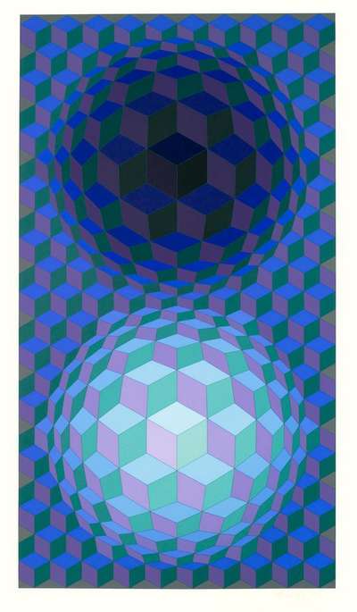 Meta VII - Signed Print by Victor Vasarely 1976 - MyArtBroker