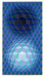 Victor Vasarely: Meta VII - Signed Print