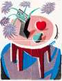 David Hockney: Flowers Apple And Pear On Table - Signed Print