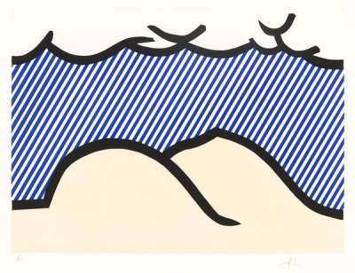 Illustration For De Denver Au Montana Depart Mai I - Signed Print by Roy Lichtenstein 1992 - MyArtBroker