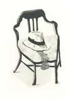 Panama Hat On A Chair - Signed Print