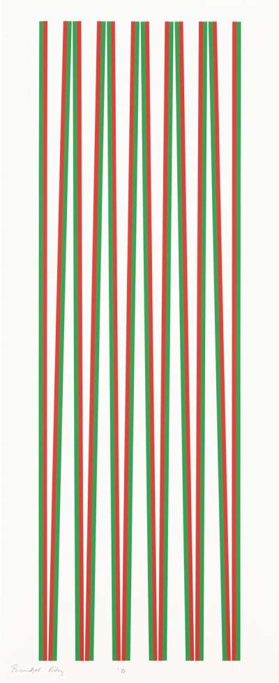 Elongated Triangles 2 - Signed Print by Bridget Riley 1971 - MyArtBroker