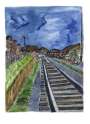 Bob Dylan: Train Tracks Blue (2010) - Signed Print