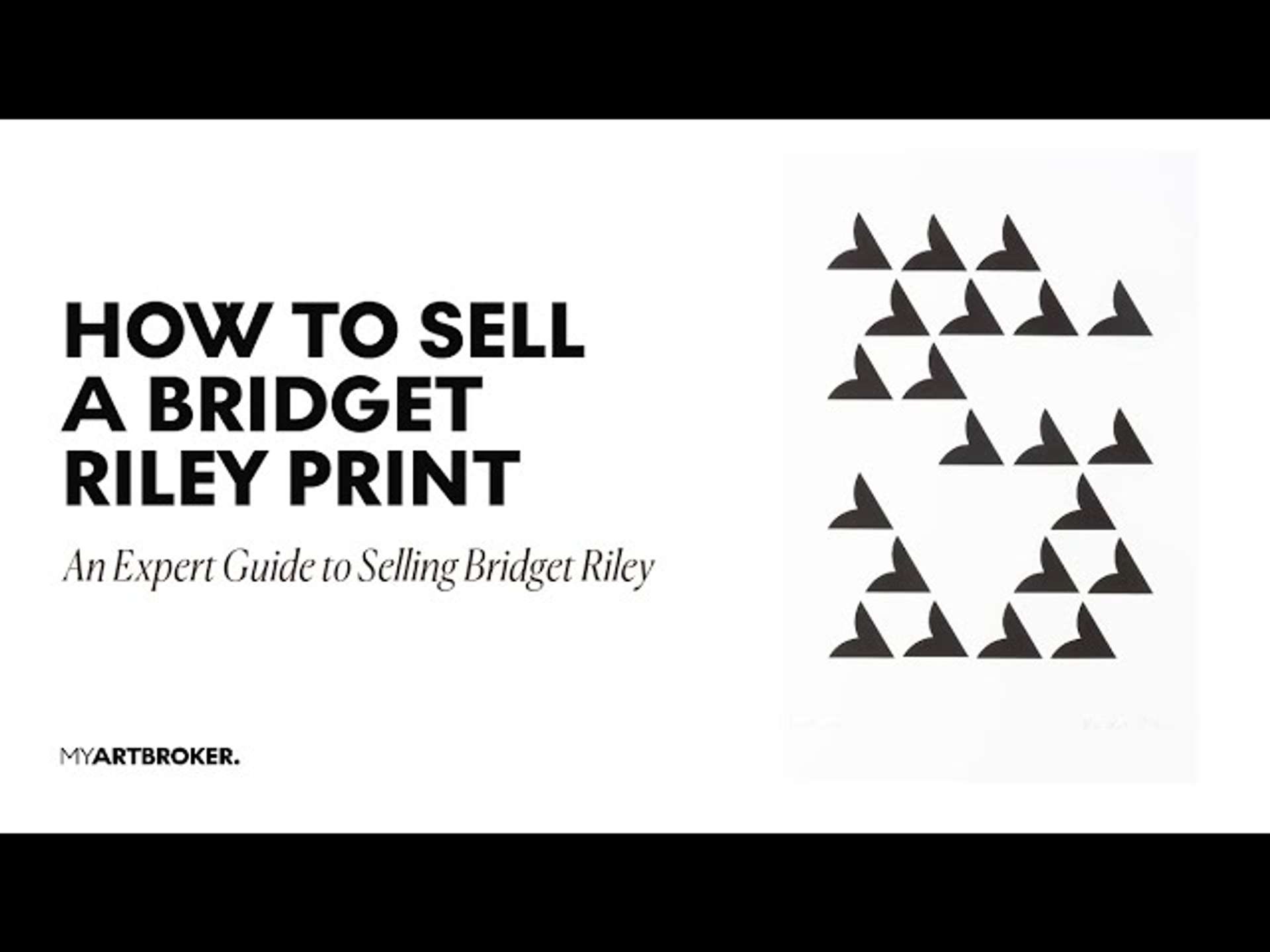 Le guide du vendeur pour les œuvres de Bridget Riley