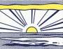 Roy Lichtenstein: Sunrise - Signed Ceramic
