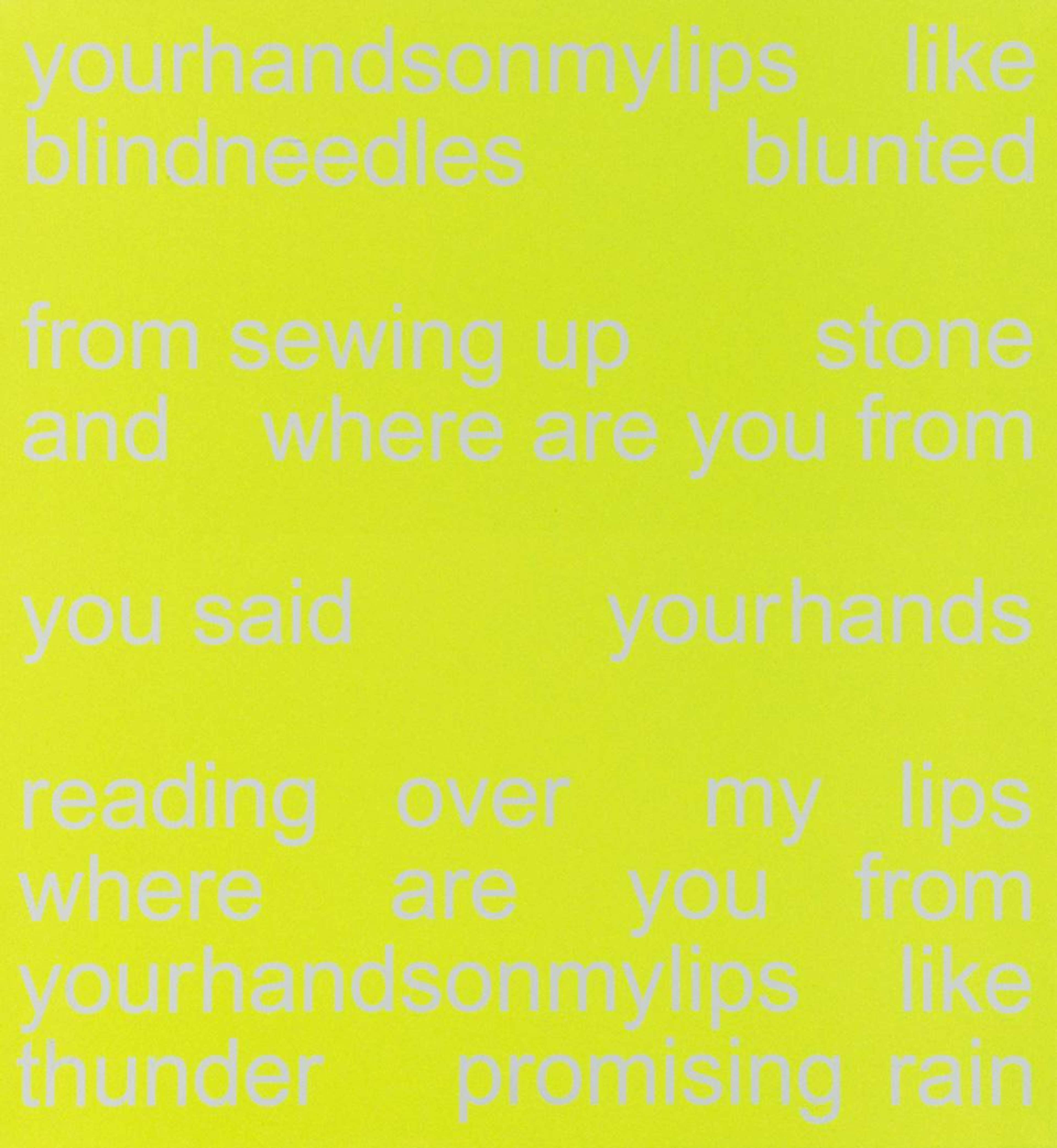 Your Hands On My Lips - Signed Print by Adam Pendleton 2004 - MyArtBroker